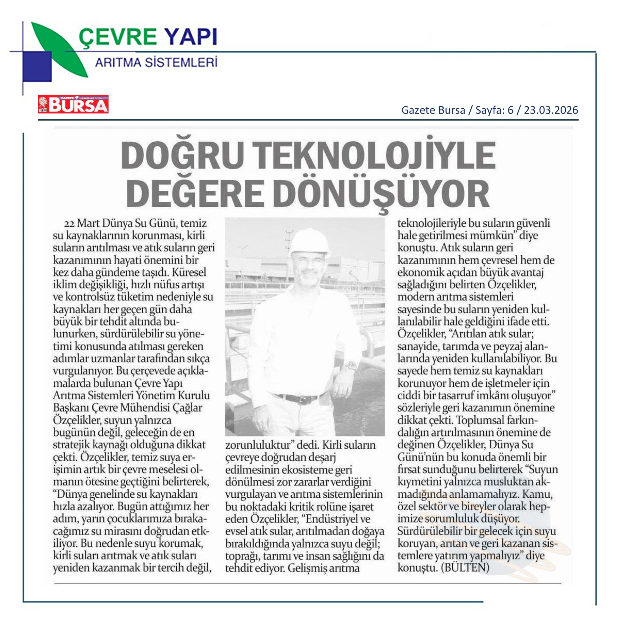 22 Mart Dünya Su Günü